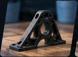 Illustration einer funktionalen 3D-gedruckten Halterung